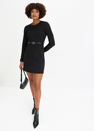 Bodycon jurk met spijkerriem, bonprix