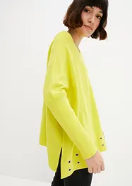Poncho trui met eyelets, bonprix