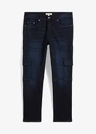 Slim fit cargo stretch jeans, straight, bonprix