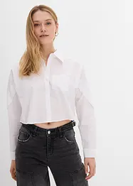 Cropped blouse van katoen, bonprix