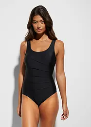 Corrigerend badpak met sierplooitjes, licht corrigerend, bonprix