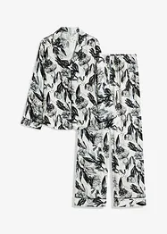 Pyjama van satijn met viscose, bonprix