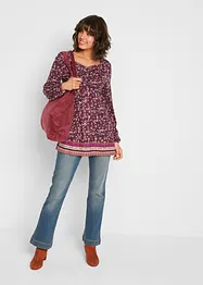 Shirt tuniek met bloemenmotief, bonprix