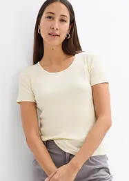 Geribd shirt van biologisch katoen (set van 2), bonprix