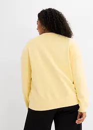 Oversized sweater van katoen, bonprix