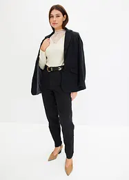 Barrel twill broek met riem, bonprix