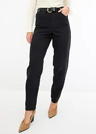 Barrel twill broek met riem, bonprix