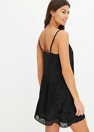 Satijnen slipdress met hartjes, bonprix