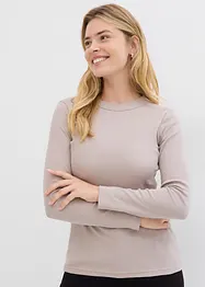 Geribd shirt met biologisch katoen (set van 2), bonprix