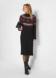 Gebreide jurk met Noors patroon, bonprix