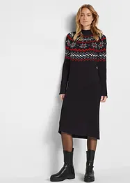 Gebreide jurk met Noors patroon, bonprix