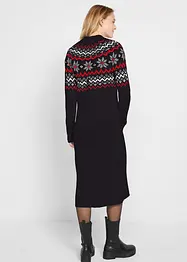 Gebreide jurk met Noors patroon, bonprix