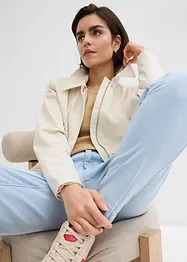 Mom jeans high rise, cropped, bonprix