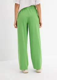 Wijde jersey broek van interlock, bonprix