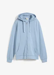 Sweater met capuchon en ritssluiting, bonprix