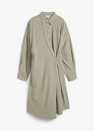 Asymmetrische overhemdblouse van viscosemix, bonprix