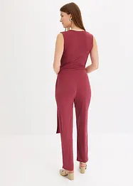Jersey jumpsuit met knoopdetail, bonprix