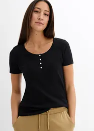Geribd Henley shirt, bonprix