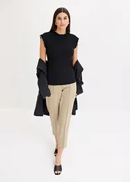 Geribd shirt met ruches, bonprix