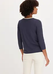 Shirt met contrasterende boorden, bonprix