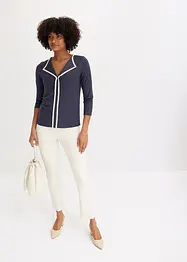 Shirt met contrasterende boorden, bonprix