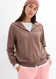 Sweatvest scuba met lange mouwen, bonprix