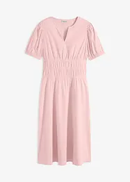 Jurk met elastische taille met plooitjes, bonprix