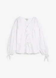 Blouse met strikjes, bonprix
