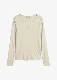 Henley shirt van zachte viscose, bonprix