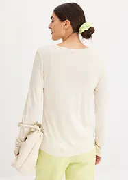 Henley shirt van zachte viscose, bonprix