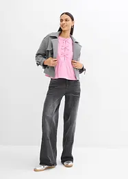 Blouse met lussen, bonprix