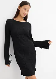 Mini jurk van gestructureerde crêpe, bonprix