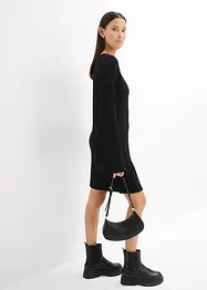 Mini jurk van gestructureerde crêpe, bonprix