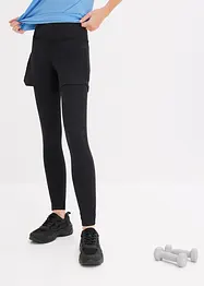 Sportlegging met korte broek en mesh zakje voor gsm, bonprix