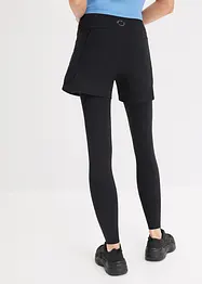 Sportlegging met korte broek en mesh zakje voor gsm, bonprix