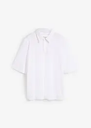 Poloshirt met schoudervulling in viscose-mix, bonprix