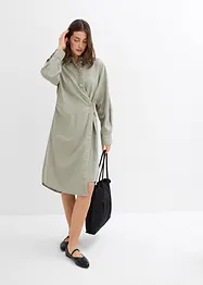 Asymmetrische overhemdblouse van viscosemix, bonprix
