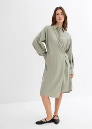 Asymmetrische overhemdblouse van viscosemix, bonprix