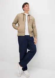Sweatvest met capuchon in washed out look, bonprix