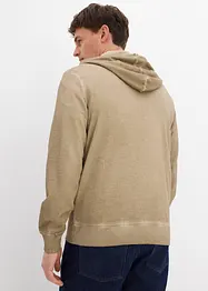 Sweatvest met capuchon in washed out look, bonprix