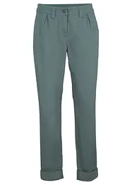 Stretch chino met comfortband en opgerolde pijpen, bonprix
