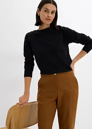 High waist linnen broek van een linnen-viscosemix, bonprix