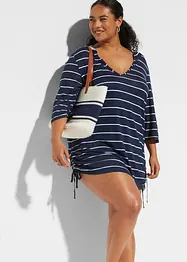 Lang strandshirt met capuchon van viscose, bonprix