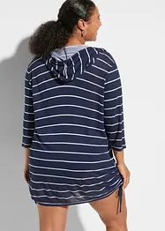 Lang strandshirt met capuchon van viscose, bonprix