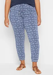 Jersey broek met print van soepele viscosemix, bonprix