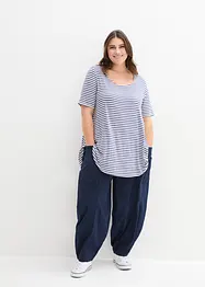 Lange shirt tuniek, korte mouw, bonprix