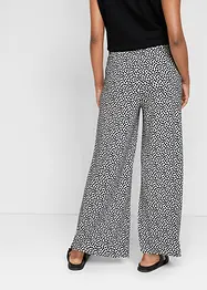 Jersey palazzo broek met comfortband, gedessineerd, bonprix