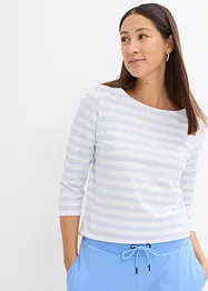 Shirt met 3/4 mouwen en boothals, bonprix