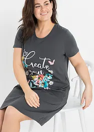 Kort nachthemd (set van 2) van biologisch katoen, bonprix