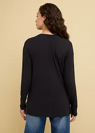 Longsleeve van viscose met kerstmotief, bonprix